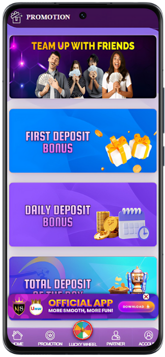 N8 Casino Screenshot of active promotions